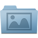 Photo Folder Blue icon